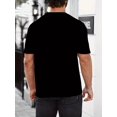 thumbnail image 4 of Men's Casual Crew Neck Graphic T-shirt with Stylish Letter Print, Versatile Short Sleeve Tee for Summer Sport And Casual Wear, 4 of 8