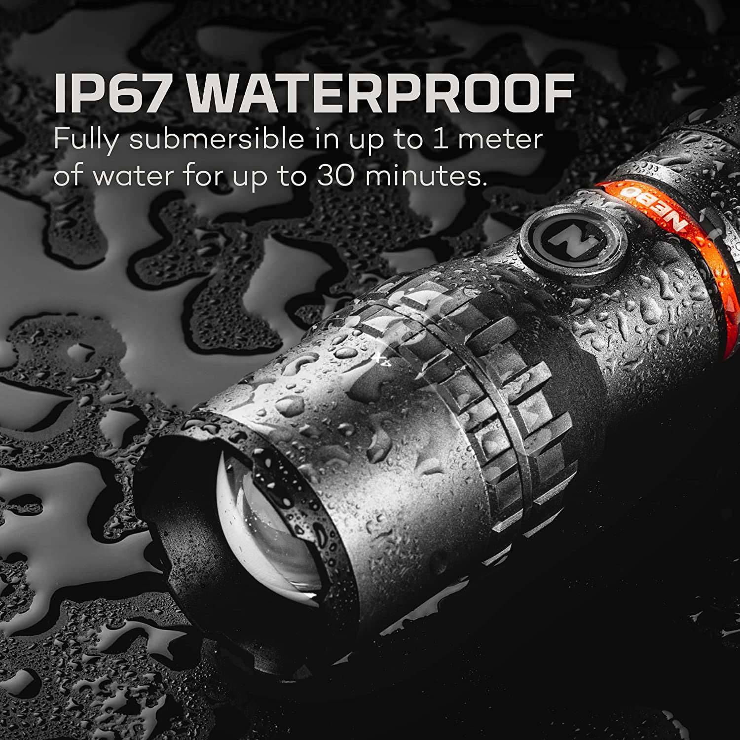 NEBO Slyde King 2K Lumen LED Rechargeable Flashlight and Work Light