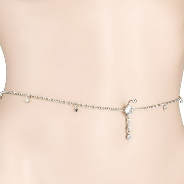 Navel store piercing chain