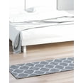 thumbnail image 4 of Unique Loom Decatur Collection Area Rug - Trellis (2' x 7' 10" Runner Dark Gray/Ivory), 4 of 7