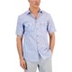 thumbnail image 1 of Alfani Mens Warren Button Up Shirt, darkblue, 2XL Neck, 1 of 1