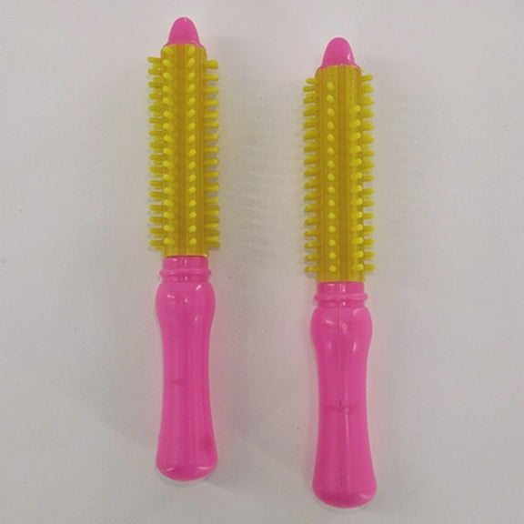 2Pcs Dollhouse Toys Exquisite Shape Anti-deform Plastic Vivid Mini Hair Curler Dollhouse Decorations for Home