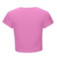 thumbnail image 3 of Womens Cropped Graphic Tees Trendy Short Sleeve Tiger Printed Tshirts Casual Slim Fit Going out Summer Tops Red 0730*crop tops L, 3 of 4