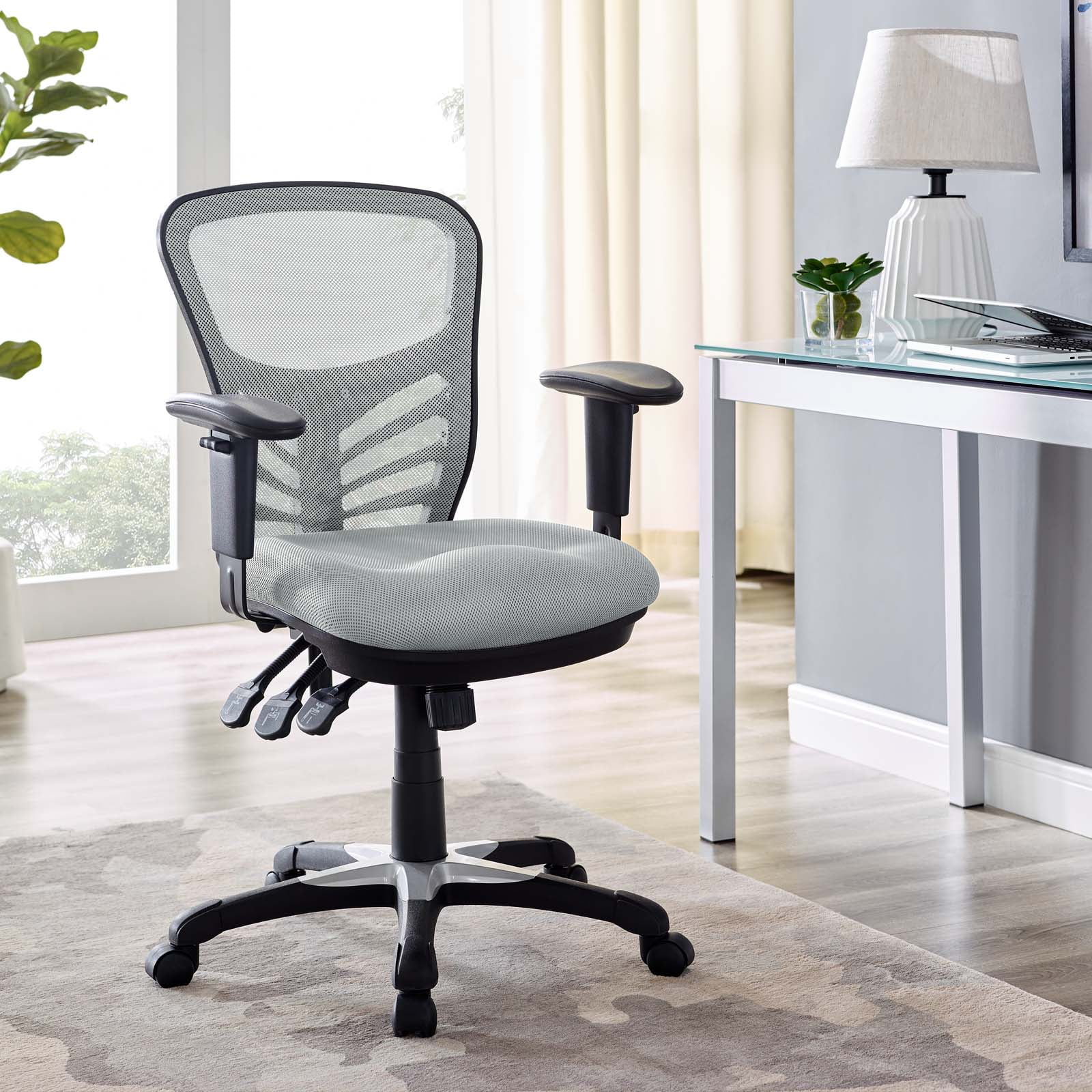 Modway Articulate Mesh Office Chair in Gray