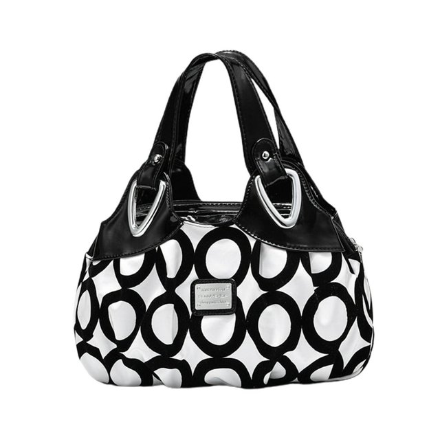 Printed Tote Bag Flower Pattern Multi Pockets Large Capacity Faux Leather Shoulder Bag for Party Gathering Wedding Banquet