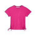 thumbnail image 6 of Vunhao Big Girls' Fashion Classic Fit Crew Neck Short Sleeve Top and Flared Full - Length Pants Two - piece Set,Hot Pink,Size 12 Months, 6 of 9