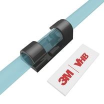 Cable Clips with Strong Self-Adhesive, XIAOXI Cable Management TV PC Wire Holder Sticky Tidy and Organizer Cord and Wires - 40 Pcs (Black)