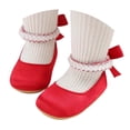 thumbnail image 7 of Fozruso Princess Shoes for Girls,Sizes 4 Toddler,Baby Girls First Walking Sandals Soft Sole Shoes With Pearl For Fall Dance, 7 of 7