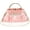 Pink, variant on Crystal Rhinestone Evening Bags Women's Pleated Clutch Purses Vintage Leather Handbags