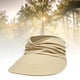 thumbnail image 4 of Sombrero de verano con visera para mujer, informal, con moño desordenado, antiultravioleta, para el sol Beige, 4 of 8