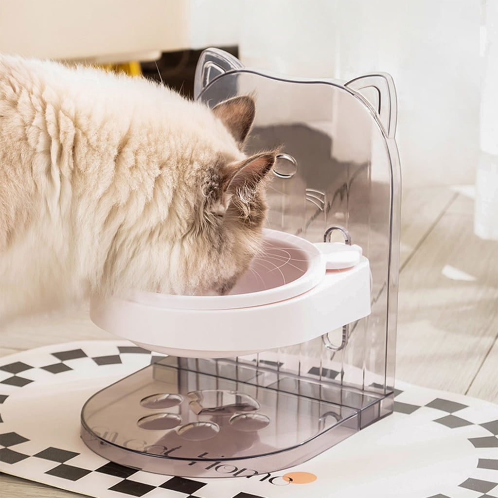 Large Capacity Neck Protectors Dog Feeding Water Bowl Adjustable Height Pet Plastic Durable Thick Food and Water Dishes