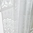 thumbnail image 5 of CHF Boho Lace Sheer Single Poletop Panel, White, 60" x 84", 5 of 5