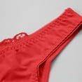 thumbnail image 6 of GILIGEGE Push Up Bra and Panty Sets for Women Underwear Sets for Women Full Coverage Bra Women's Underwire Lace Bras Pu Sh Up Bra and Bikini Pan Sets Red 100D, 6 of 8