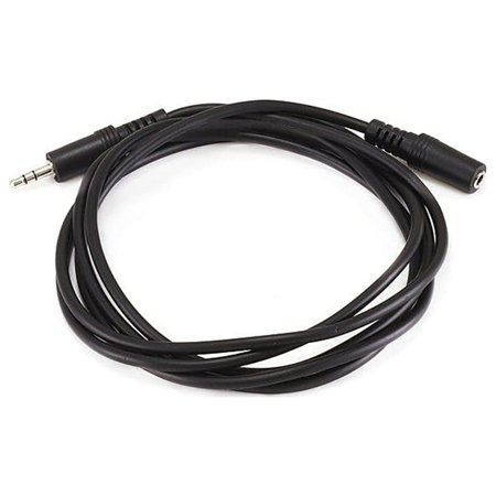UPC: 0844660006480 | Monoprice 6  3.5mm Stereo Plug Male to Jack Female Cable Black 100648