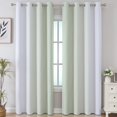 thumbnail image 2 of Cortinas Estelar Textiler, 132 x 260 cm, color verde salvia degradado, opacas, 2 of 9