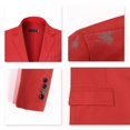 thumbnail image 4 of Mens Solid Color Slim Fit Business Casual Blazer, 4 of 4