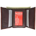 thumbnail image 1 of Alligator Print Cowhide Leather Trifold Wallet with ID Window & Credit Card Slots 71107 CR (C), 1 of 4