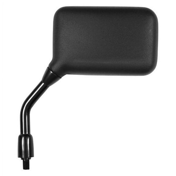 K Source 95108 - Motorcycle Left Side Textured Black (Polypropylene) Mirror