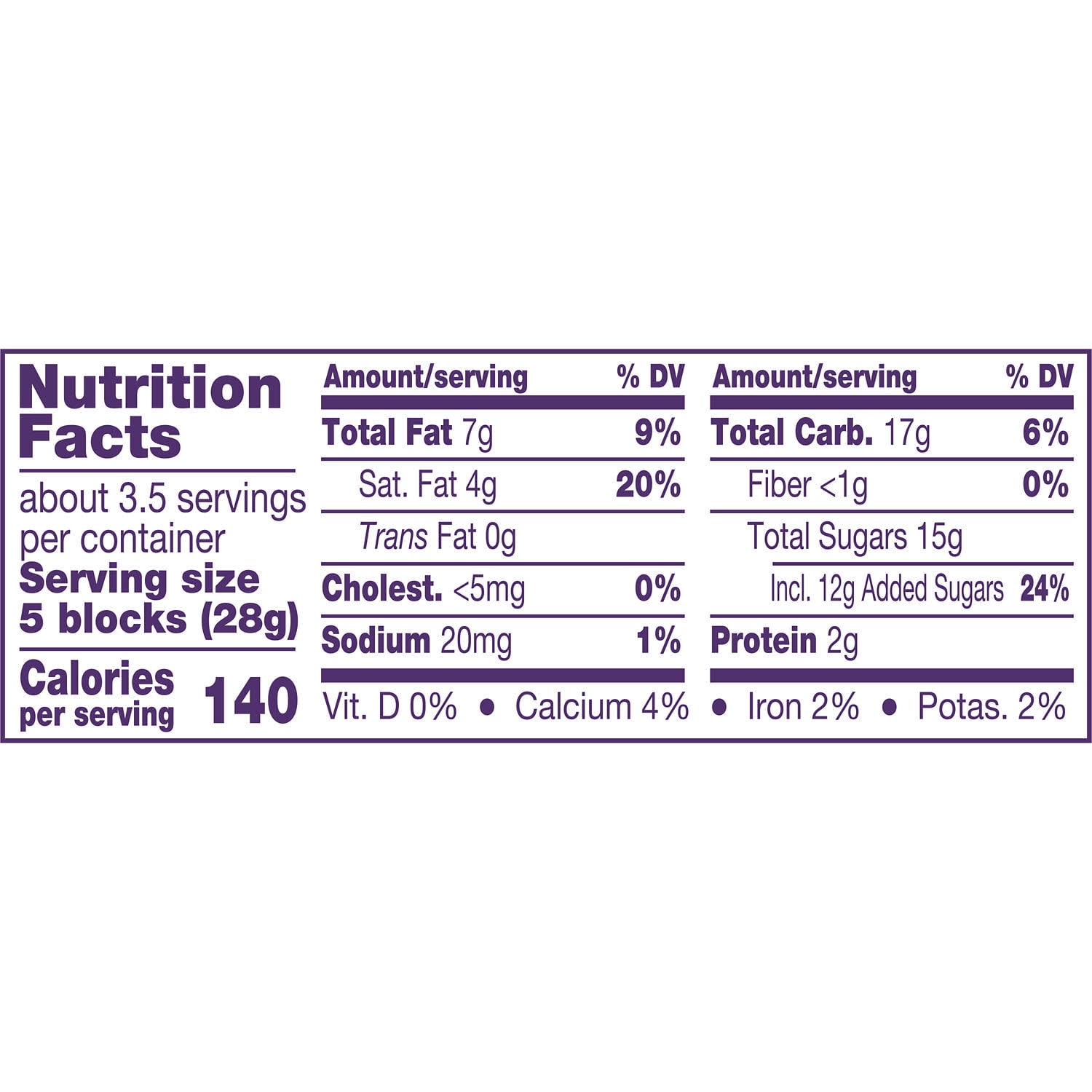 Cadbury Dairy Milk Fruit & Nut Milk Chocolate Candy, Bar 3.5 oz