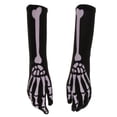 thumbnail image 2 of 1 Par Horror Halloween Skeleton Long Guantes Cráneo Accesorio De Disfraces Para Adultos Guantes De Disfraces, 2 of 9