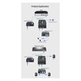thumbnail image 2 of 10/100M 2 Fiber Ports 4 RJ45 Port Fiber Media Converter 1310nm/1550nm Single Mode Simplex 20km SC US PLUG, 2 of 5