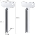 thumbnail image 2 of LEEYNEER Toothpaste Squeezer  6pcs Metal Tube Squeezer Key Stainless Steel Toothpaste Roller Tube Wringer for Paint  Cream  Cosmetic and Hair Dye, 2 of 8