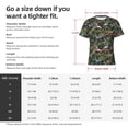 thumbnail image 2 of Yiaed Flamingos And Palm Leaves Print Mens Short Sleeve Tight Fit T-Shirt, Crewneck Casual Tee-Small, 2 of 5