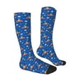 thumbnail image 3 of Fotbe Dinosaur Driving print Women's Men's Novelty Crew Socks Cotton Socks Knee High Socks for Walking,Running,Nurses,Pregnancy, 3 of 9