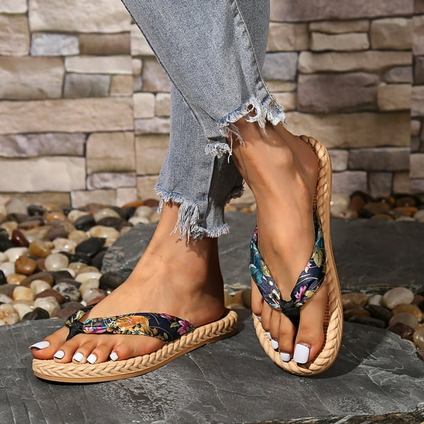 nsendm Womens Slipper Sandals Size 6 Flip And Flops Flat Slippers
