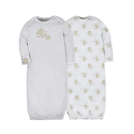 - Lap Shoulder Gown, 2pk (Baby Boy or Baby Girl Unisex)