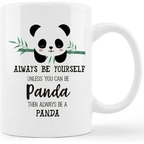 Funny Panda Mug Cup,Inspirational Quote Always Be Yourself Unless You Can Be Panda Then Always Be A Panda Ceramic Mug-11oz Coffee Milk Tea Mug Cup,Gifts For Pandas Lovers Girls Women Teen Girls