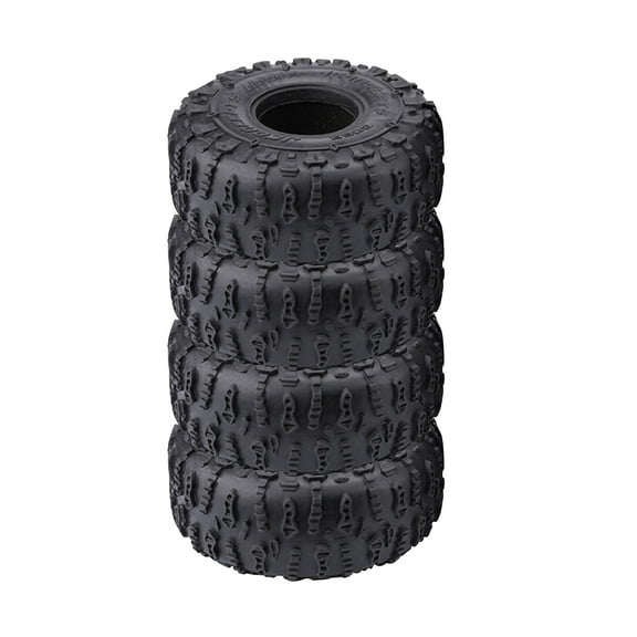 4x Aggressive Pattern 1.9" RC Car Tires Large and Mini-Island Tread for or Traxxas and Axial SCX10 90046 1/10