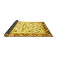 thumbnail image 2 of Ahgly Company Indoor Round Oriental Yellow Traditional Area Rugs, 8' Round, 2 of 4