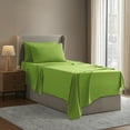 thumbnail image 6 of Clara Clark Twin XL Sheets Set, Hotel Luxury 3 Piece Deep Pocket Dorm Sheets, Ultra Soft Microfiber Bed Sheets Set, Garden Green, 6 of 8