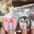 thumbnail image 3 of Fnochy Chicken Squishies Taba, Handmade Fuzzy Squishies Chick, Pinch Family Squishie for Adults to Relieve Stress, 3 of 6