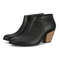 thumbnail image 6 of Ecco Women's Black Leather Western Water Resistant Ankle Booties, 6 of 8