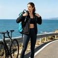 thumbnail image 4 of 1 Pack 16.93in Low Profile Running Hydration Vest Backpack, Breathable Mesh Adjustable Shoulder Strap Daypack, Reflective Strip X Cord Storage Bag For Cycling Hiking Gym Use, 4 of 9
