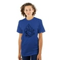 thumbnail image 3 of Floral Diamond Skull Symbol Spiritual Men's Graphic T Shirt Tees Brisco Brands L, 3 of 6