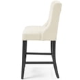 thumbnail image 4 of Counter Stool Chair, Set of 2, Fabric, Wood, Beige, Modern Contemporary Urban Design, Bar Pub Cafe Bistro Hotel Restaurant Hospitality, 4 of 7