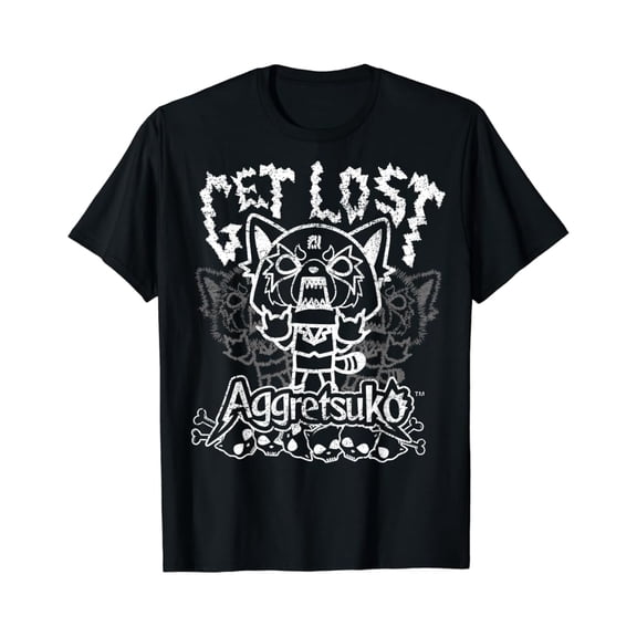 Aggretsuko "Get Lost" Rage Tee Shirt