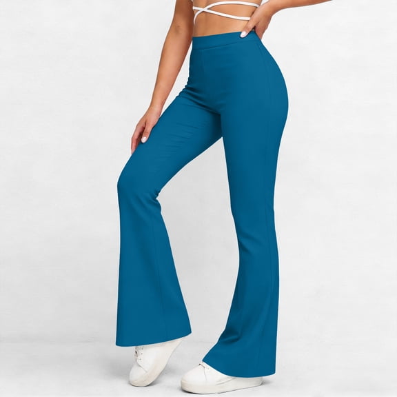 Women's Yoga Flare Pants, High Waisted Bootcut Yoga Pants for Women with 4-Way Stretch, Casual Stretchy Flare Leggings for Yoga, Gym, Lounge, Workout & Daily Wear
