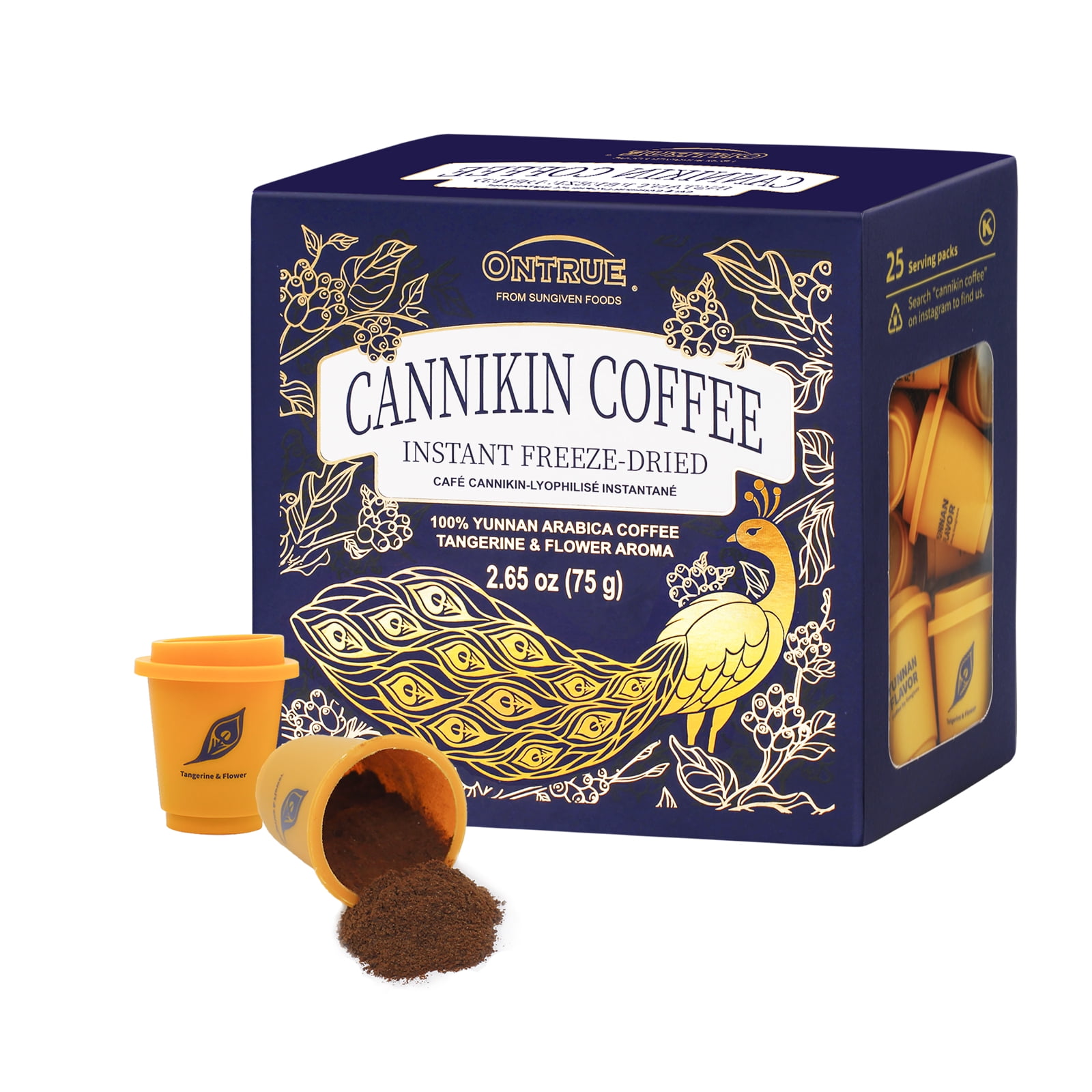 ONTRUE Instant Coffee, Arabica Coffee Bean, Kosher, SugarFree, Gluten