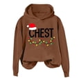 thumbnail image 1 of WILLBEST Sudadera de Mujer con Estampado Navideño de Pecho y Nueces, Manga Larga, Estilo Casual y Holgado Chica​​, 1 of 3