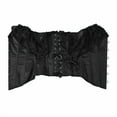 thumbnail image 5 of GILIGEGE Corset Tops for Women with Sleeves Going Out Crop Tops for Women Corset Tops for Women Bustier Lingerie Lace Waist Bodysuit Wine Xl, 5 of 6