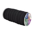 thumbnail image 2 of Mandala Crafts Flat Elastic Band, Braided Stretch Strap Cord Roll for Sewing and Crafting; 3/8 inch 10mm 50 Yards Black, 2 of 5