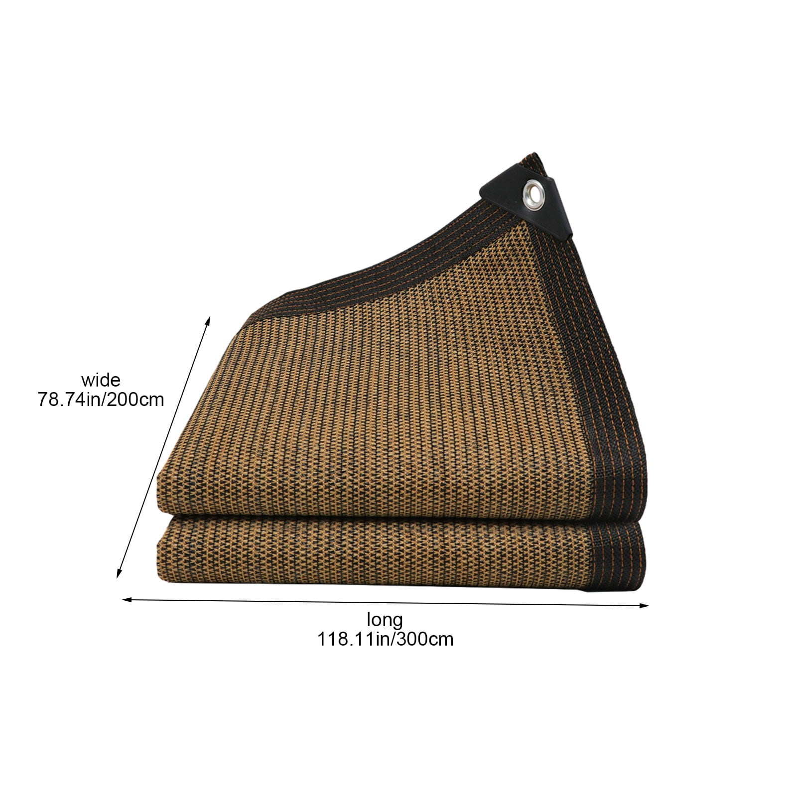 Commercial Sun Shade Sail | Heavy-Duty Rectangle Sand Color Shade Cloth | 95% UV Block Patio Cover for Pergola, Pool & Backyard | 2x6m, 2x5m, 2x4m, 2x3m Sizes