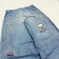 thumbnail image 3 of Pantalones de chándal de terciopelo con bordado de mariposa para hombres y mujeres, pantalones de rayas de gran tamaño, pantalones casuales de moda, alta calidad, 3 of 5