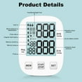 thumbnail image 6 of HealthTree Portable Blood Pressure Monitor, Adjustable Digital BP Large Cuff, 6 of 9