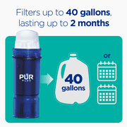 PUR PLUS Water Pitcher and Dispenser Replacement Filter with Lead Reduction, 1 Pack, PPF951K1