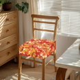 thumbnail image 2 of SEANATIVE Thanksgiving Dining Chair Covers Set of 6 Pumpkin Chair Covers for Dining Room Chair Maple Leaves Kitchen Chair Seat Decorative Cover Dining Stool Covers Fall Chairs Decor, 2 of 7